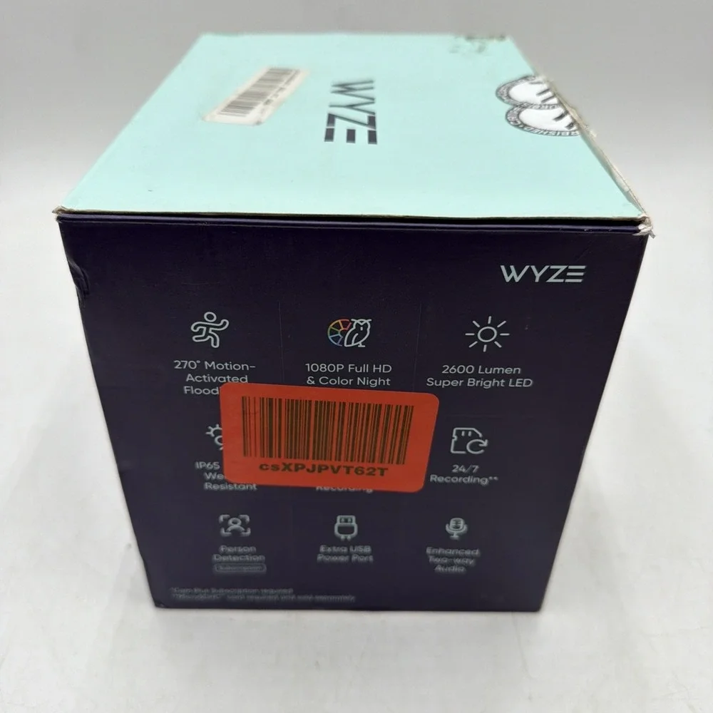 Wyze Cam Floodlight v3 1080p HD IP65 WiFi Smart Cam 2600 Lumen Motion-Activated